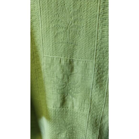 Tommy Bahama Silk Green Hawaiian Tropical Palm Tree Short Sleeve Shirt Sz Large - Picture 5 of 5